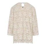 Dou Dou Maglia tinta unita con Ricami Bianco per Bambina DX5A70U0237 BIANCO DOU DOU 
