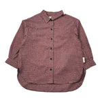 Dou Dou Camicia tinta unita con Fantasia A Quadri Bordeaux per Bambina DX5P20I0297 BORDEAUX DOU DOU 