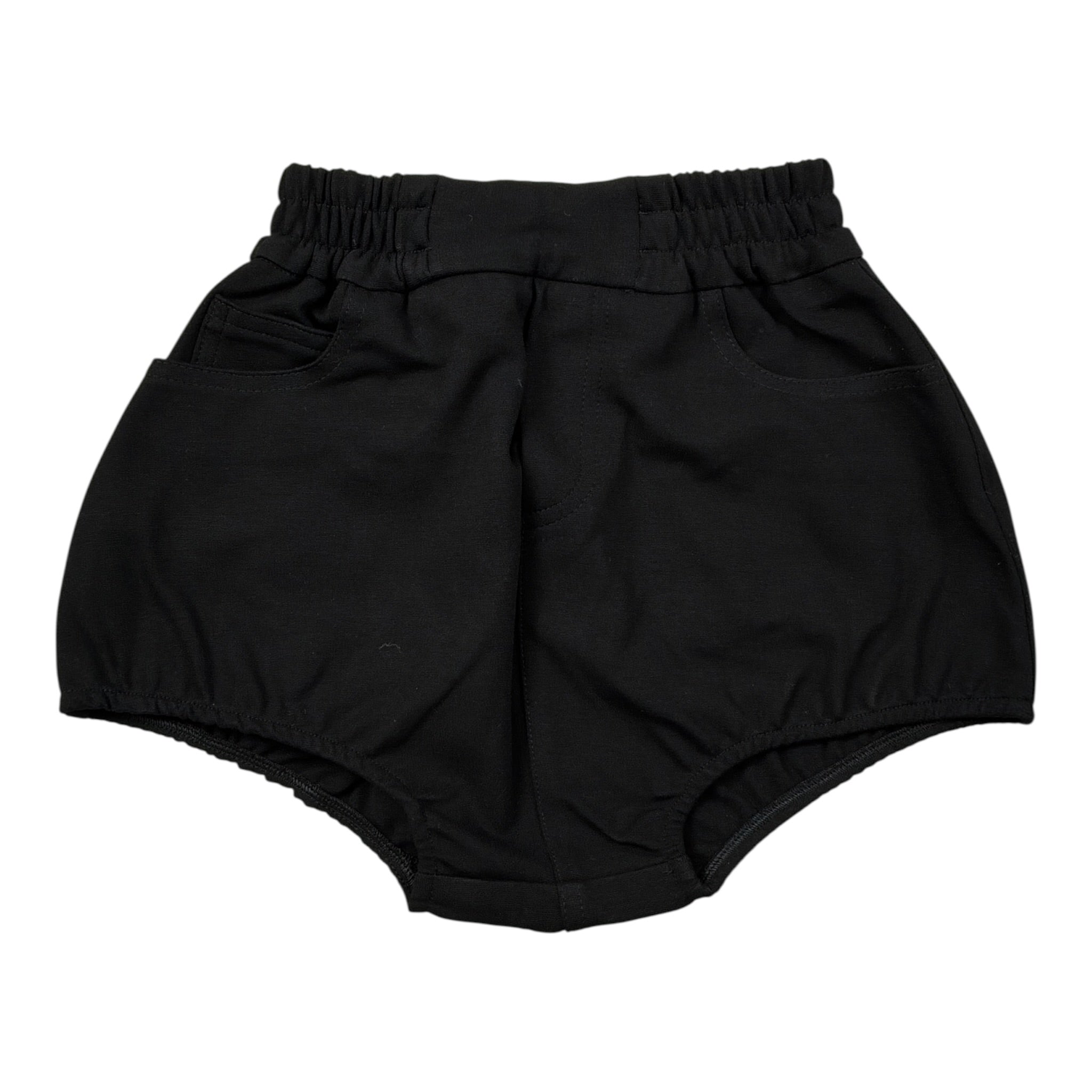 Dou Dou Coulotte tinta unita con Logo Nero per Bambina DX6A09J0371 NERO DOU DOU 