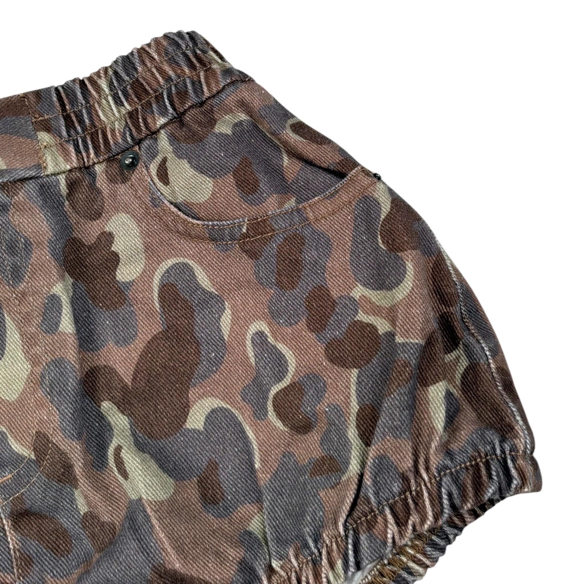 Dou Dou Coulotte tinta unita con Fantasia Militare Verde per Bambina DX6A39 VERDE DOU DOU 