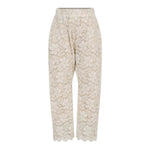 Dou Dou Pantalone tinta unita con Elastico In Vita Panna per Bambina DX6A60 PANNA DOU DOU 