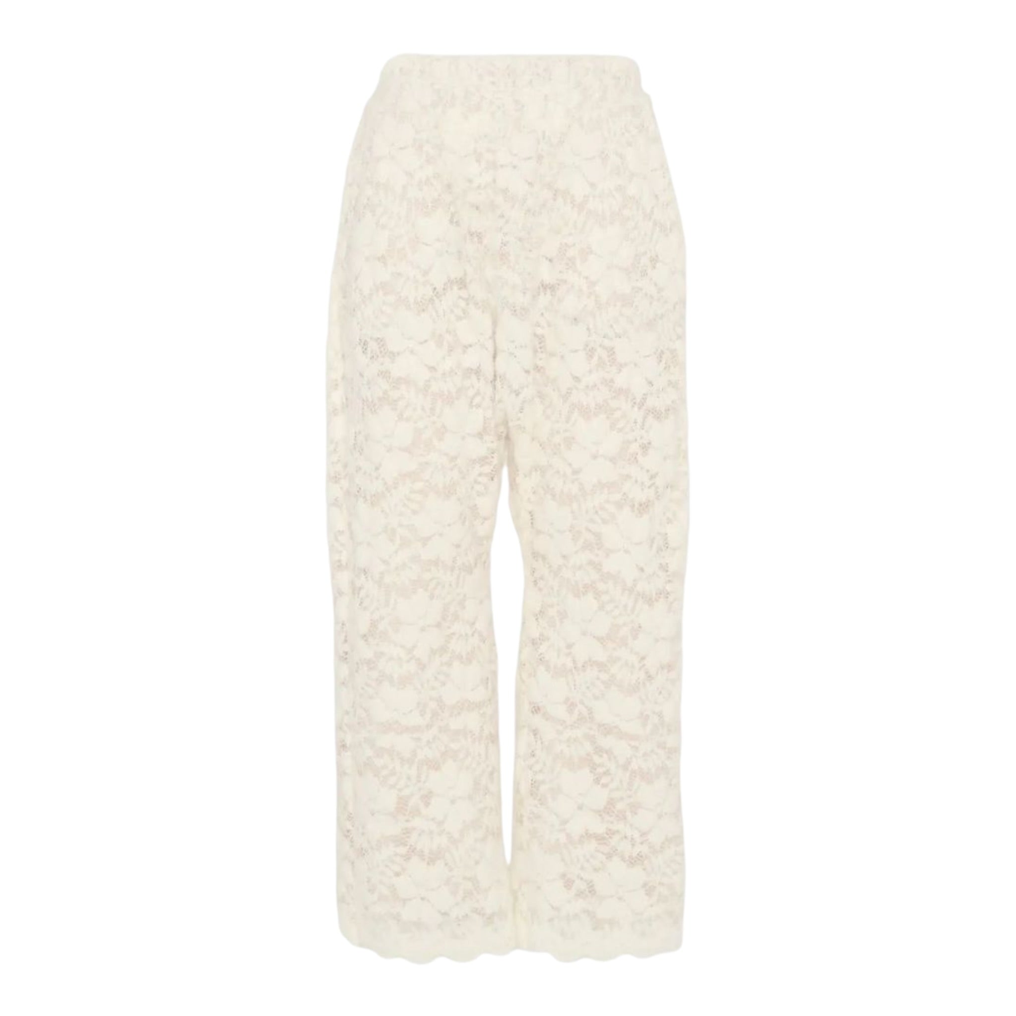 Dou Dou Pantalone tinta unita con Ricami Bianco per Bambina DX6A60U0237 BIANCO DOU DOU 