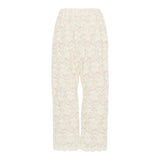 Dou Dou Pantalone tinta unita con Ricami Bianco per Bambina DX6A60U0237 BIANCO DOU DOU 