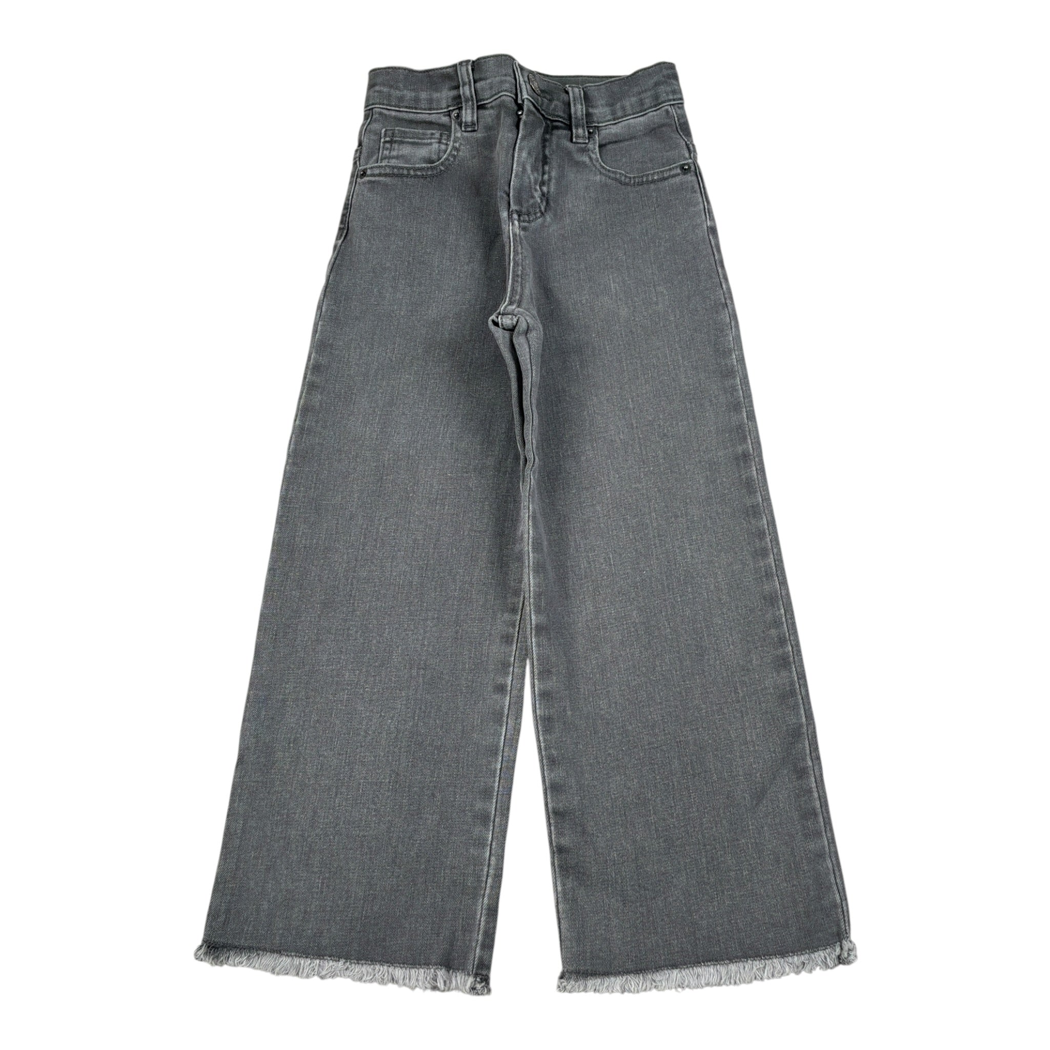 Dou Dou Jeans Modello A Palazzo tinta unita Grigio per Bambina DX6P50XX GRIGIO DOU DOU 