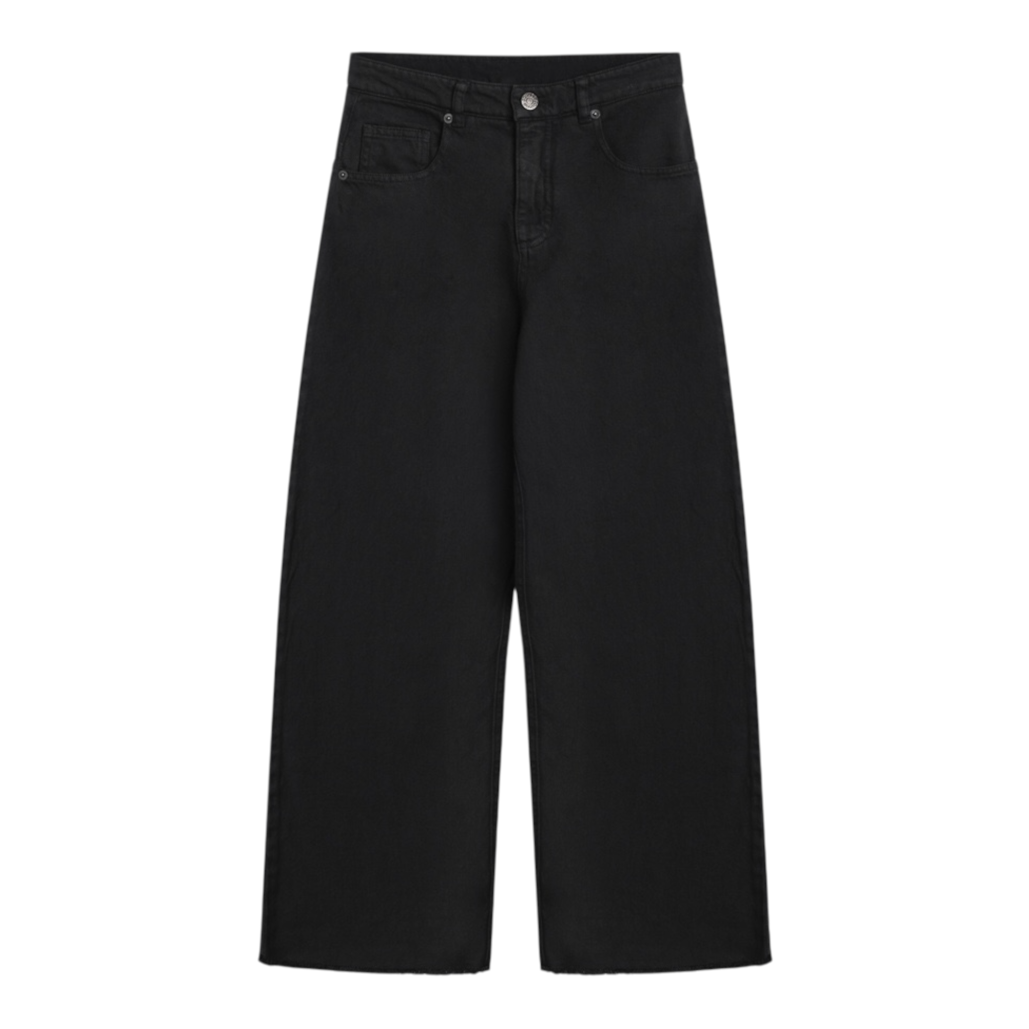 Dou Dou Jeans Modello A Palazzo tinta unita Nero per Bambina DX6P60 NERO DOU DOU 