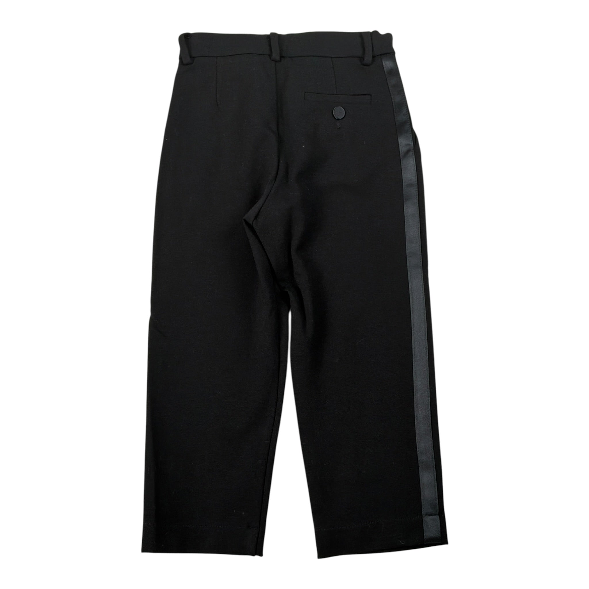 Dou Dou Pantalone tinta unita con Profili In Contrasto Nero per Bambina DX6PA0 NERO DOU DOU 