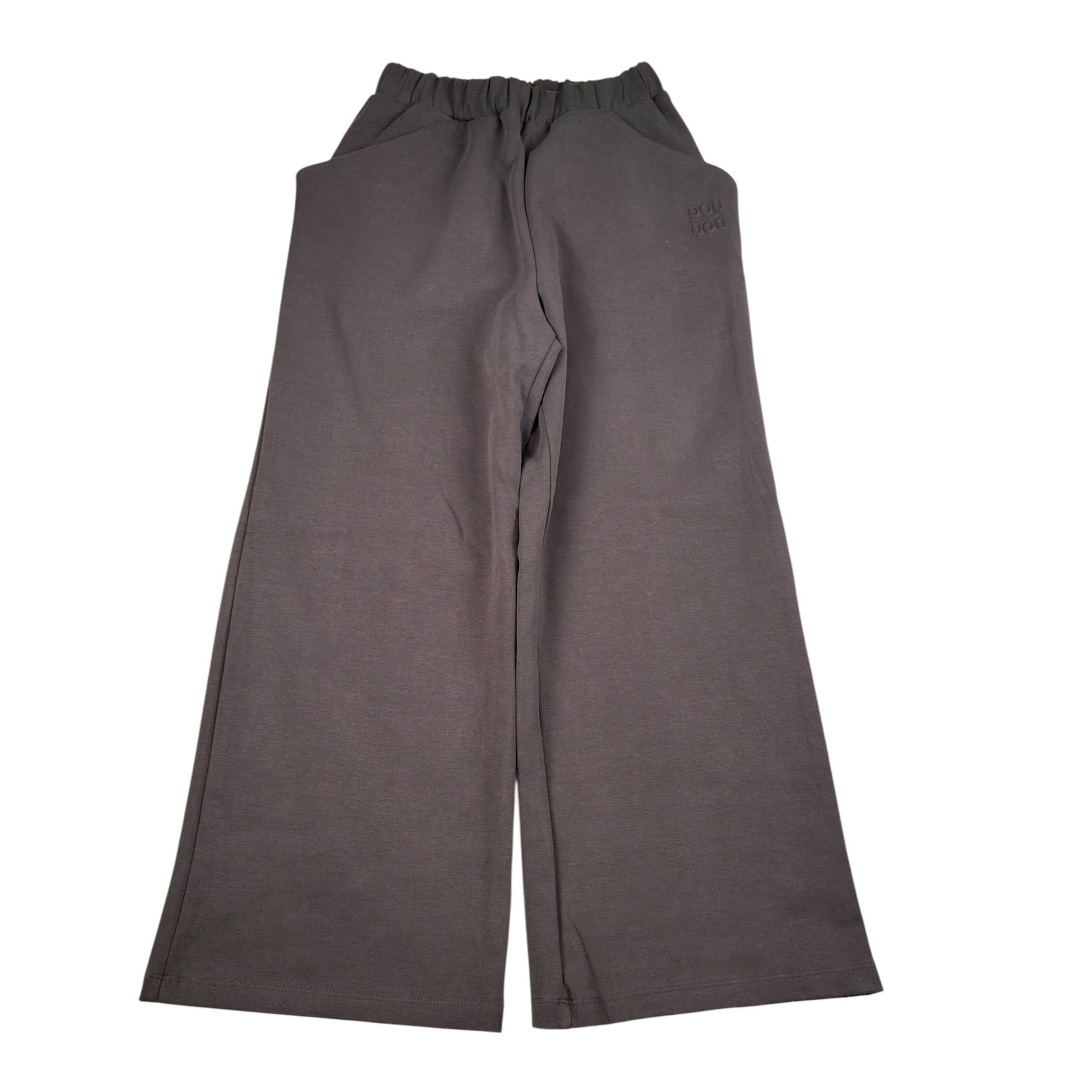 Dou Dou Pantalone Tuta tinta unita con Logo Marrone per Bambina DX6Q30X MARRONE DOU DOU 