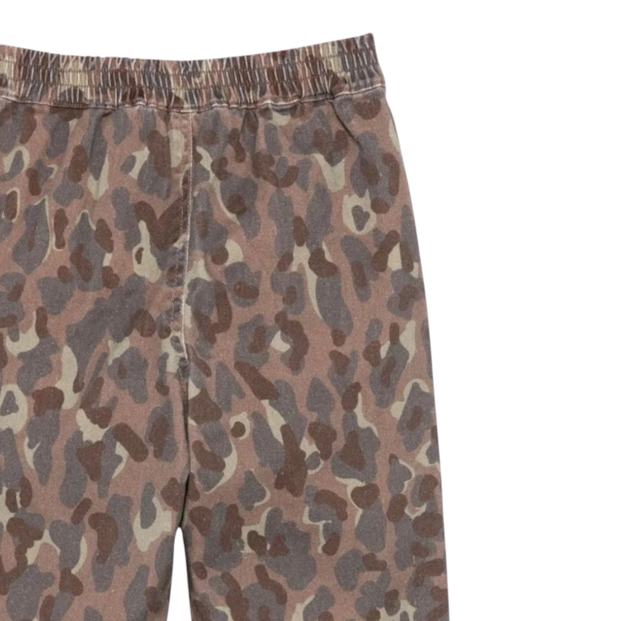 Dou Dou Pantalone Stampa Fantasia con Elastico In Vita Marrone per Bambina DX6Q70X MARRONE DOU DOU 