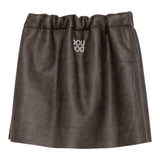 Dou Dou Gonna tinta unita con Elastico In Vita Marrone per Bambina DX7A01X MARRONE DOU DOU 