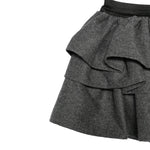 Dou Dou Gonna Tinta Unit con Balze Grigio per Bambina DX7A21 GRIGIO DOU DOU 