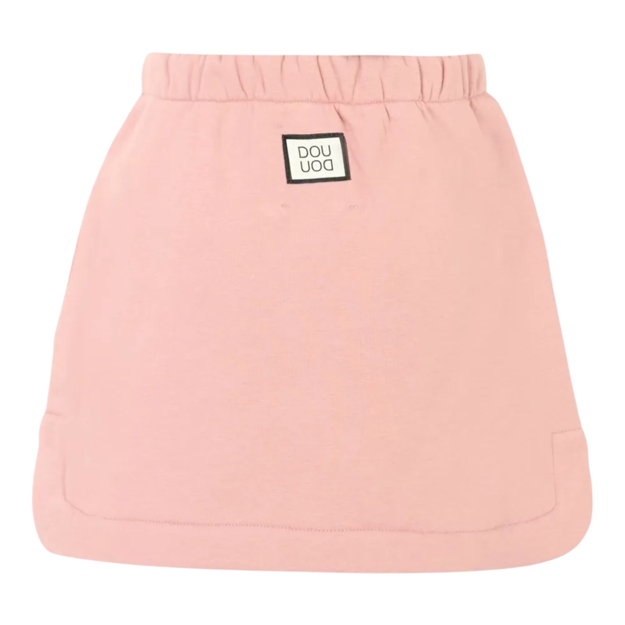 Dou Dou Gonna tinta unita con Logo Rosa per Bambina DX7A61 ROSA DOU DOU 