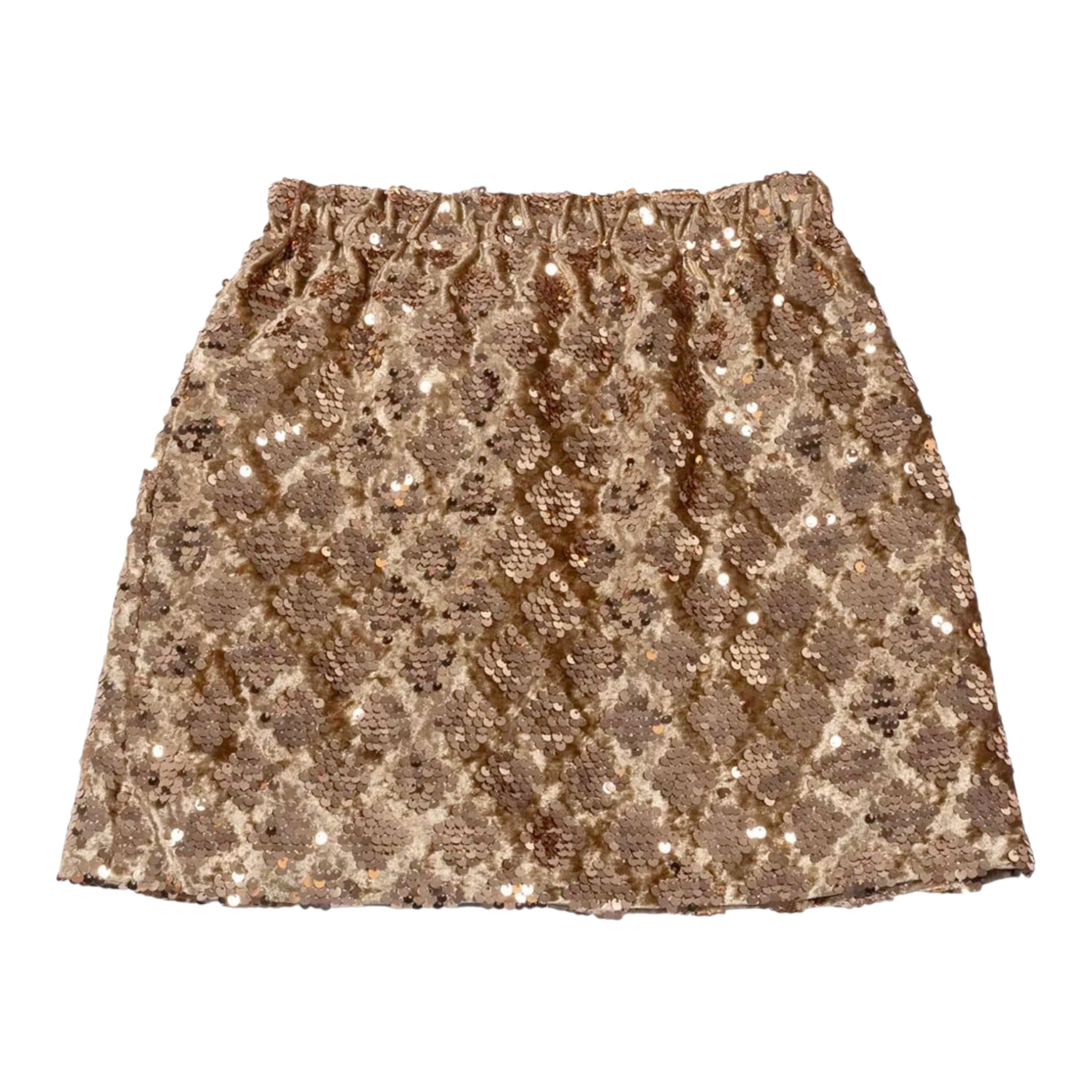 Dou Dou Gonna tinta unita Paillettata Bronzo per Bambina DX7A81 BRONZO DOU DOU 