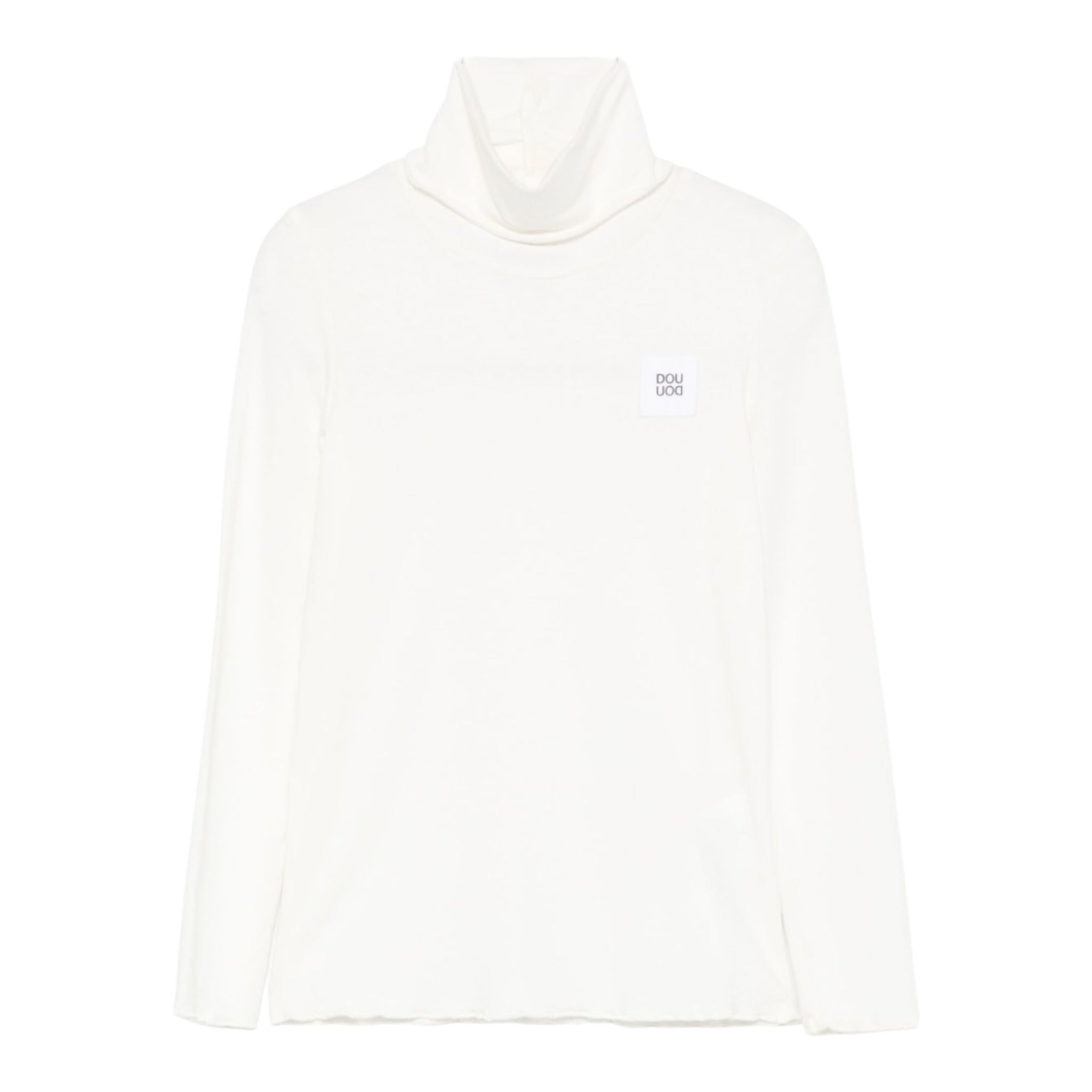 Dou Dou Shirt Collo Alto tinta unita Panna per Bambina DX8A30XX PANNA DOU DOU 