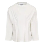Dou Dou Shirt tinta unita con Logo Bianco per Bambina DX8A50 BIANCO DOU DOU 