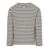 Dou Dou Shirt Girocollo Fantasia A Righe Bianco per Bambina DX8P00 BIANCO DOU DOU 