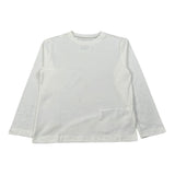 Dou Dou Shirt Girocollo tinta unita con Logo Bianco per Bambino DX8P30 BIANCO DOU DOU 