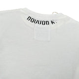 Dou Dou Shirt Girocollo tinta unita con Logo Bianco per Bambino DX8P30 BIANCO DOU DOU 