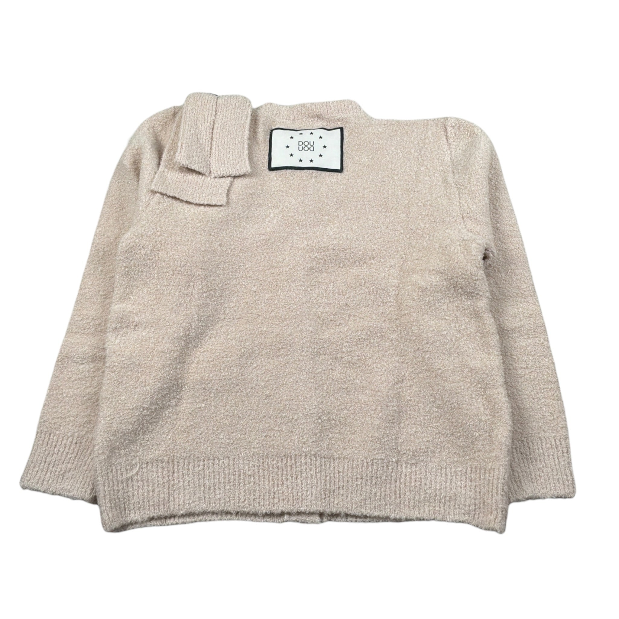Dou Dou Cardigan tinta unita Beige per Bambina DX9A20X BEIGE DOU DOU 