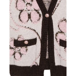 Dou Dou Cardigan tinta unita con Ricami Panna per Bambina DX9A40 PANNA DOU DOU 