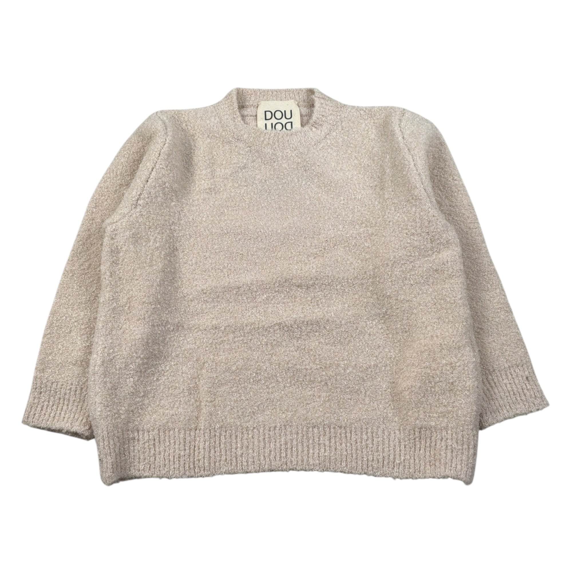 Dou Dou Maglia Girocollo tinta unita Beige per Bambina DX9A60W BEIGE DOU DOU 