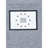 Dou Dou Maglia Girocollo tinta unita con Logo Grigio per Bambina DX9P40 GRIGIO DOU DOU 
