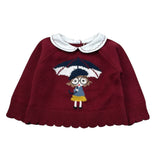 Dr.Kid Maglia Girocollo tinta unita Rosso per Neonata DK308 ROSSO DR.KID 
