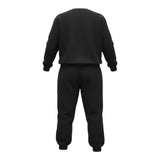 Dropseason2 Completo 2Pz Felpa tinta unita Girocollo con Stampa-Pantalone Nero per Bambino FW25K010 NERO DROPSEASON2 