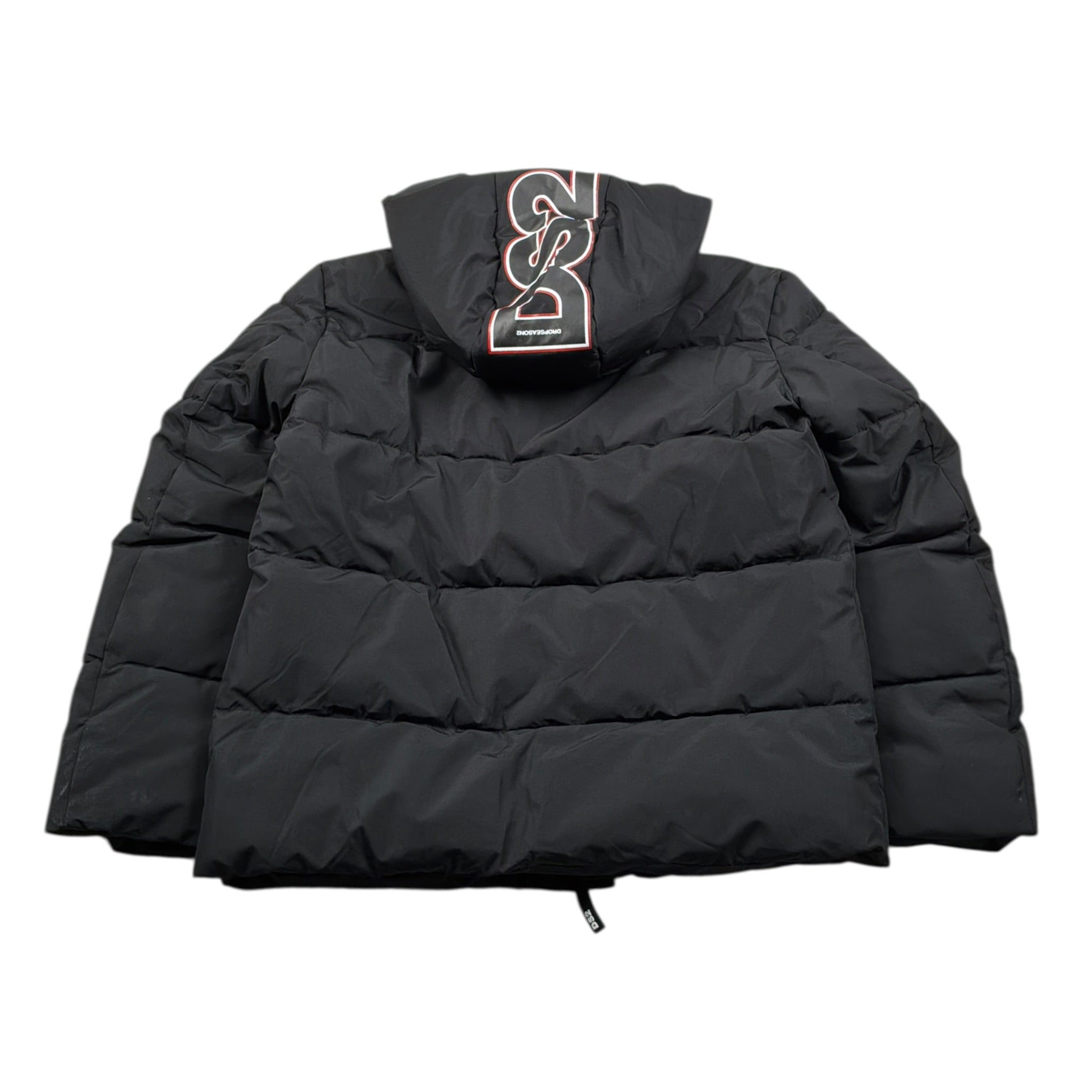 Dropseason2 Giubbino tinta unita con Cappuccio Nero per Bambino FW25K073 NERO DROPSEASON2 