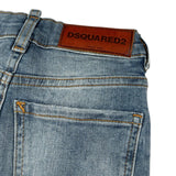 Dsquared2 Jeans tinta unita con Girovita Regolabile Azzurro per Neonato DQ01TC AZZURRO DSQUARED2 