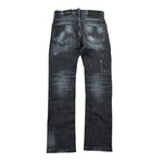 Dsquared2 Jeans tinta unita con Strappi Nero per Bambino DQ0236 NERO DSQUARED2 