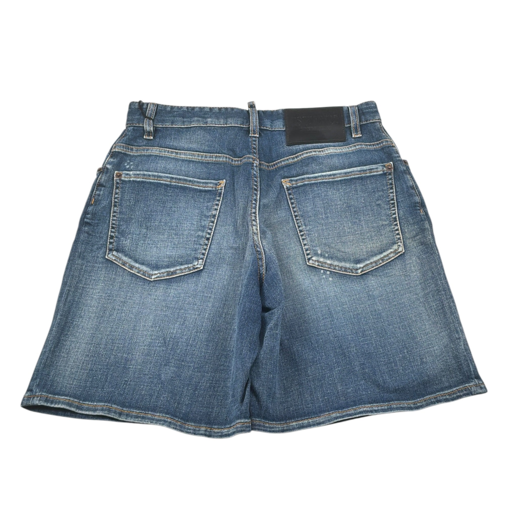 Dsquared2 Bermuda In Denim tinta unita Blu per Bambino DQ0782 BLU DSQUARED2 