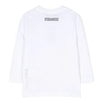 Dsquared2 Shirt tinta unita con Logo Bianco per Neonato DQ1879 BIANCO DSQUARED2 