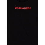 Dsquared2 T-Shirt tinta unita con Logo Nero per Bambino DQ2478 NERO DSQUARED2 