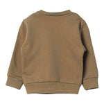 Dsquared2 Felpa tinta unita Girocollo con Stampa Beige per Neonato DQ2504 BEIGE DSQUARED2 