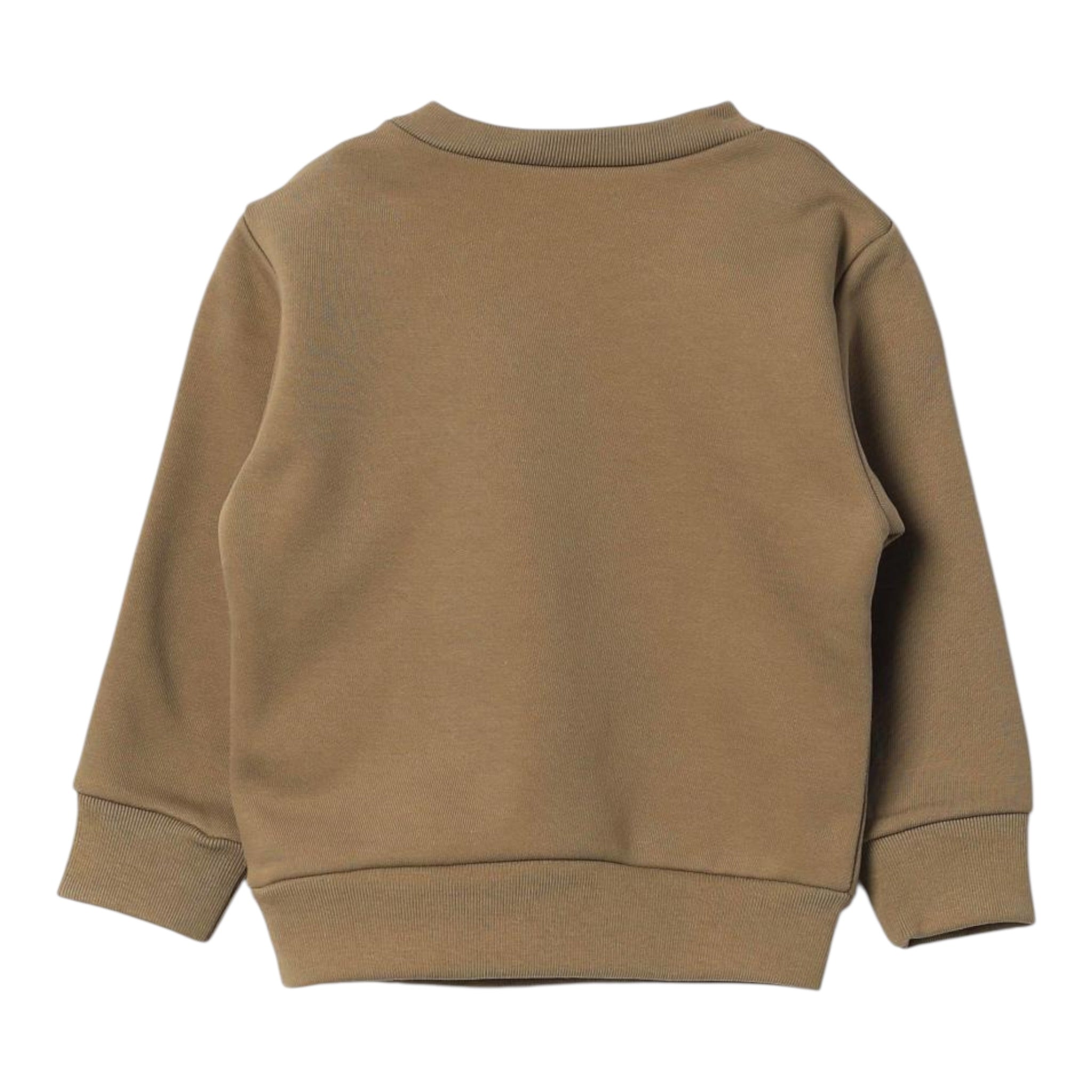 Dsquared2 Felpa tinta unita Girocollo con Stampa Beige per Neonato DQ2504 BEIGE DSQUARED2 