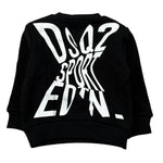 Dsquared2 Felpa tinta unita con Logo Nero per Neonato DQ2546 NERO DSQUARED2 