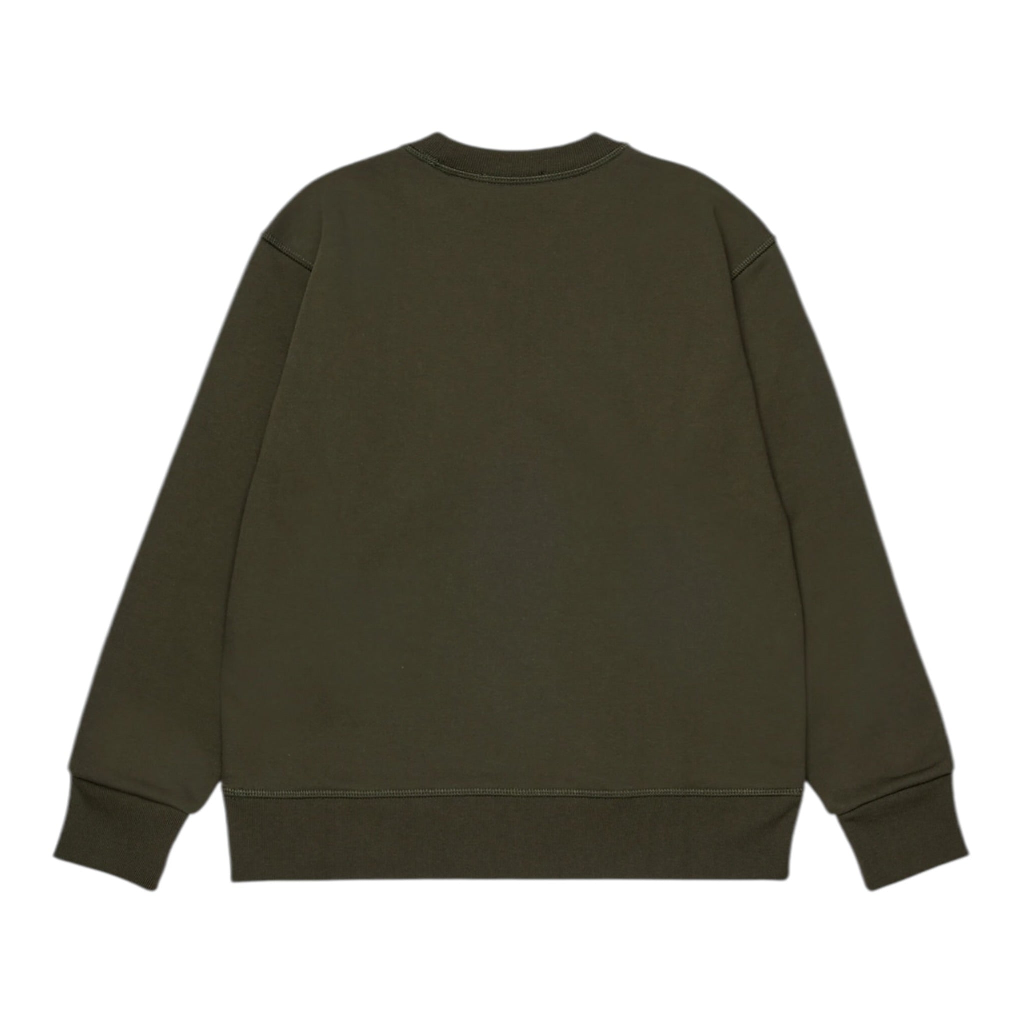 Dsquared2 Felpa Chiusa Girocollo tinta unita con Logo Verde per Bambino DQ2739X VERDE DSQUARED2 