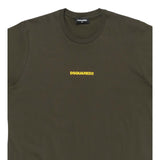Dsquared2 T-Shirt Girocollo tinta unita con Logo Verde per Bambino DQ2823 VERDE DSQUARED2 