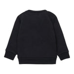 Dsquared2 Felpa tinta unita Girocollo con Stampa Nero per Neonato DQ2860X NERO DSQUARED2 