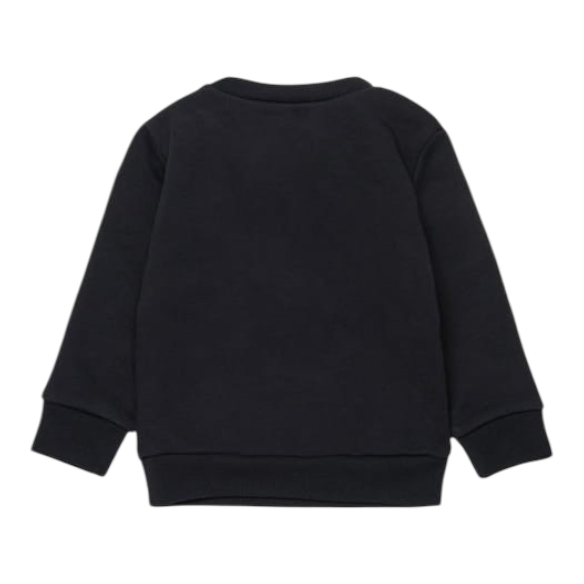 Dsquared2 Felpa tinta unita Girocollo con Stampa Nero per Neonato DQ2860X NERO DSQUARED2 