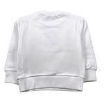 Dsquared2 Felpa Chiusa Girocollo tinta unita con Stampa Bianco per Neonato DQ3006N BIANCO DSQUARED2 