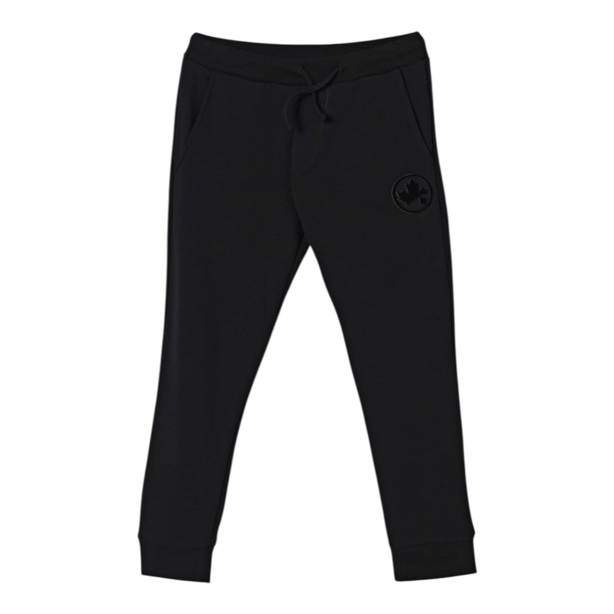 Dsquared2 Pantalone Tuta tinta unita con Logo Nero per Bambino DQ3031 NERO DSQUARED2 