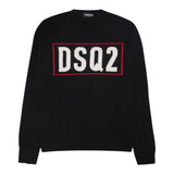 Dsquared2 Maglia Girocollo tinta unita Cn Stampa Nero per Bambino DQ3071X NERO DSQUARED2 