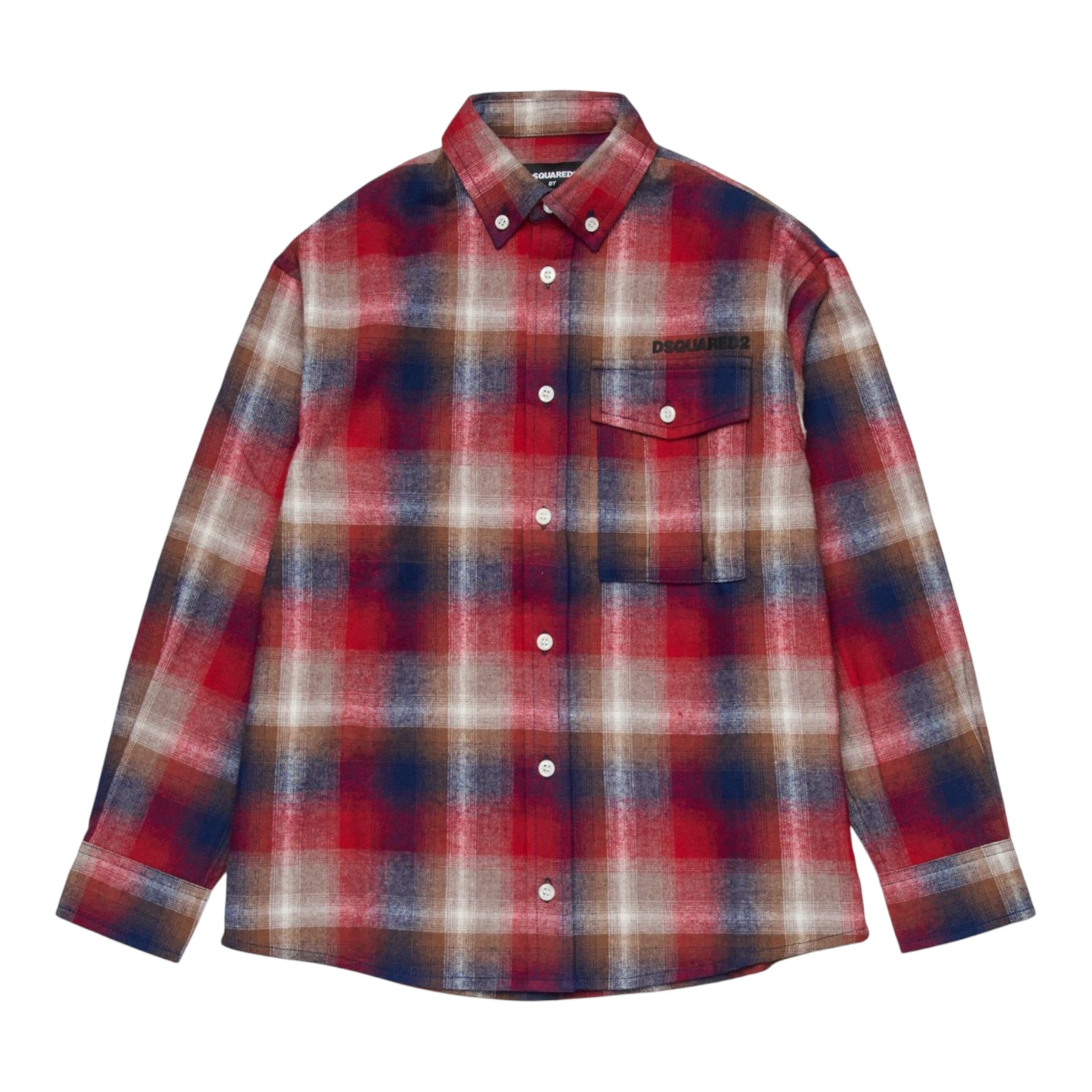 Dsquared2 Camicia Manica Lunga Multicolor Multicolor per Bambino DQ3075 MULTICOLOR DSQUARED2 