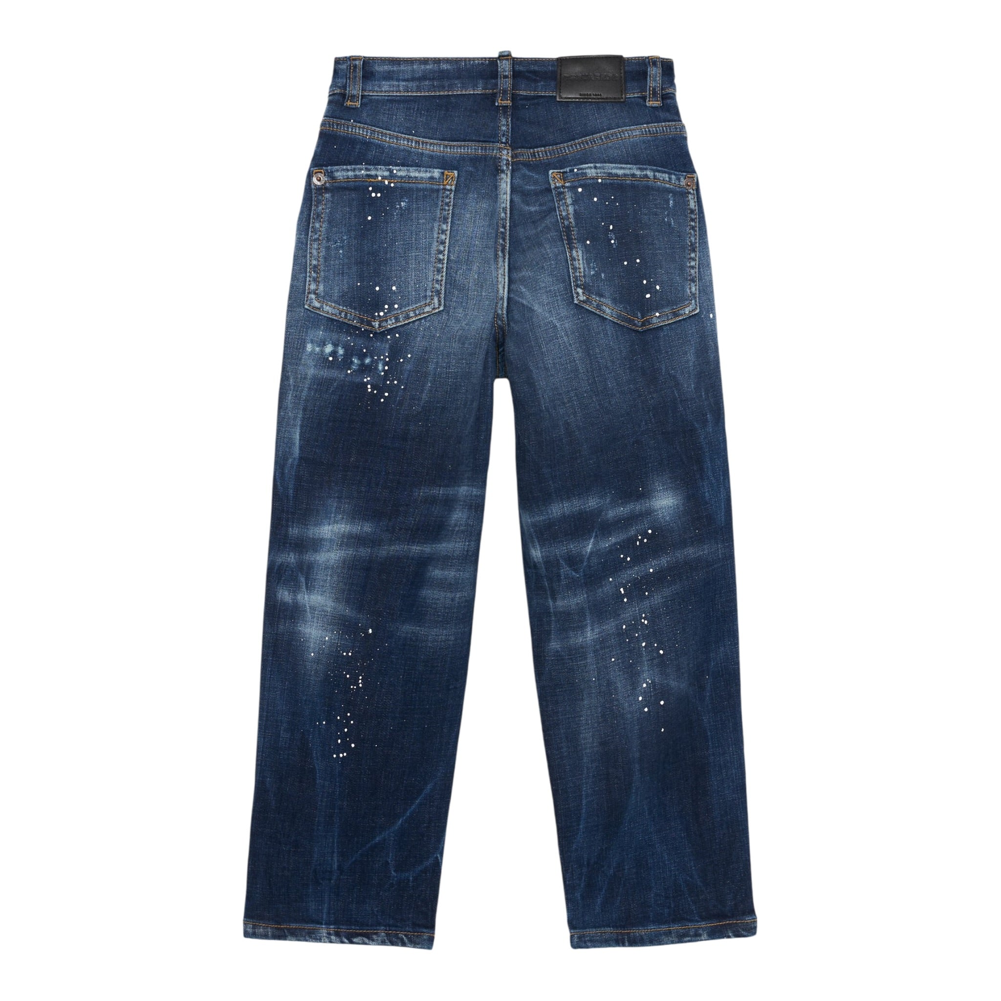 Dsquared2 Jeans tinta unita con Fantasia Blu per Bambino DQ3082X BLU DSQUARED2 