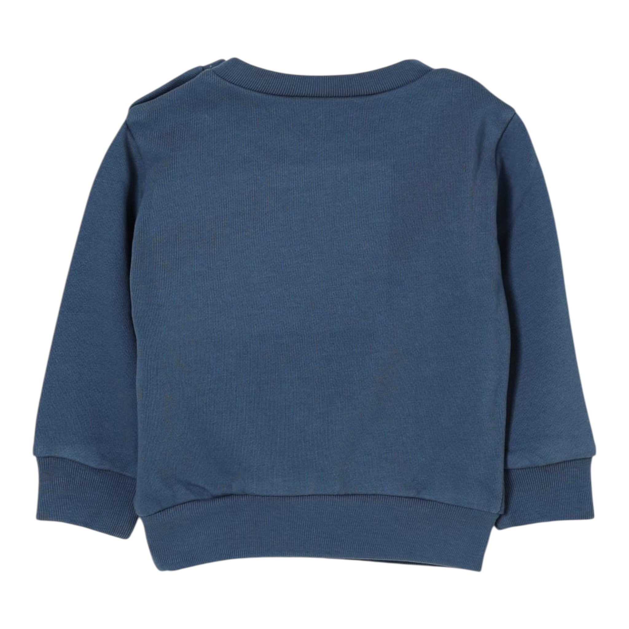 Dsquared2 Felpa Chiusa Girocollo tinta unita con Logo Petrolio per Neonato DQ3095X PETROLIO DSQUARED2 