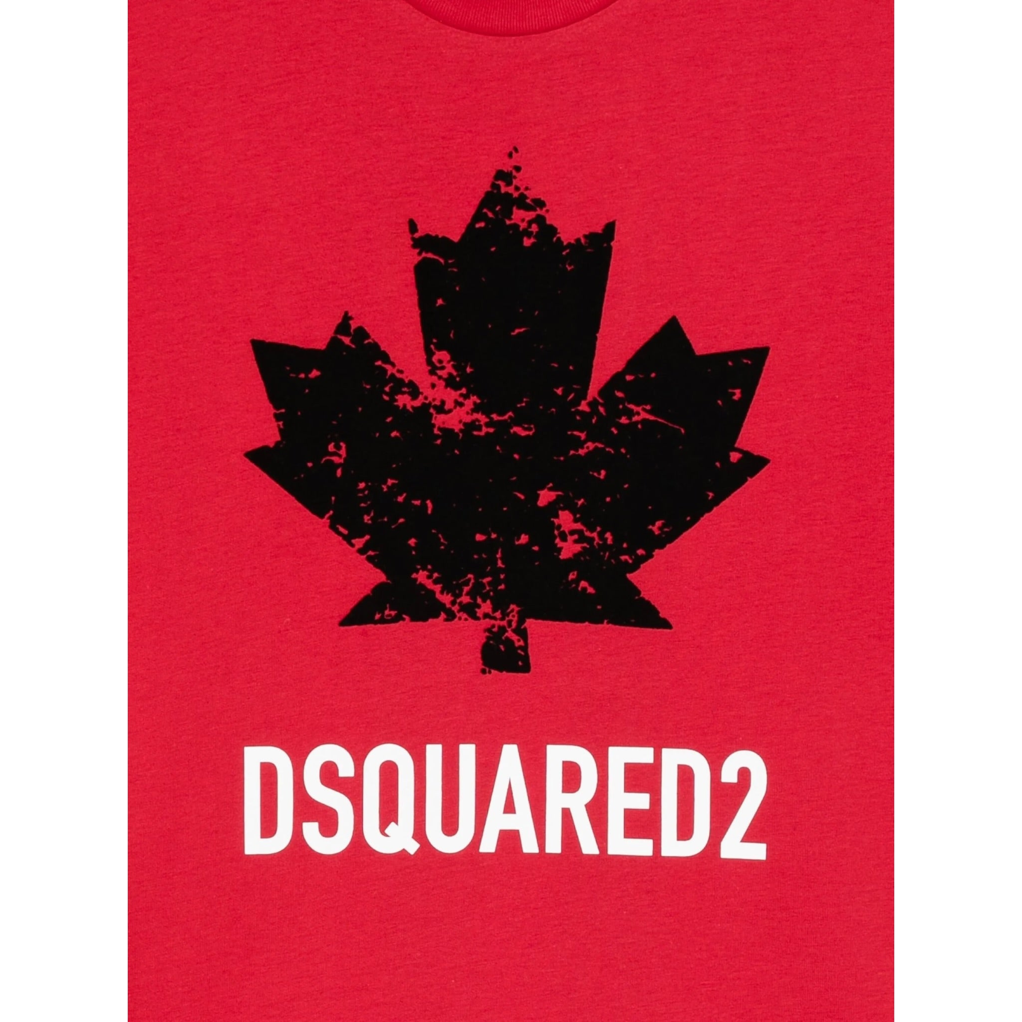 Dsquared2 T-Shirt tinta unita con Logo Rosso per Neonato DQ3112 ROSSO DSQUARED2 