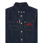 Dsquared2 Camicia Manica Lunga In Denim tinta unita Blu per Bambino DQ3139 BLU DSQUARED2 