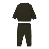 Dsquared2 Completo 2Pz Felpa-Pantalone tinta unita Verde per Neonato DQ3146XX VERDE DSQUARED2 