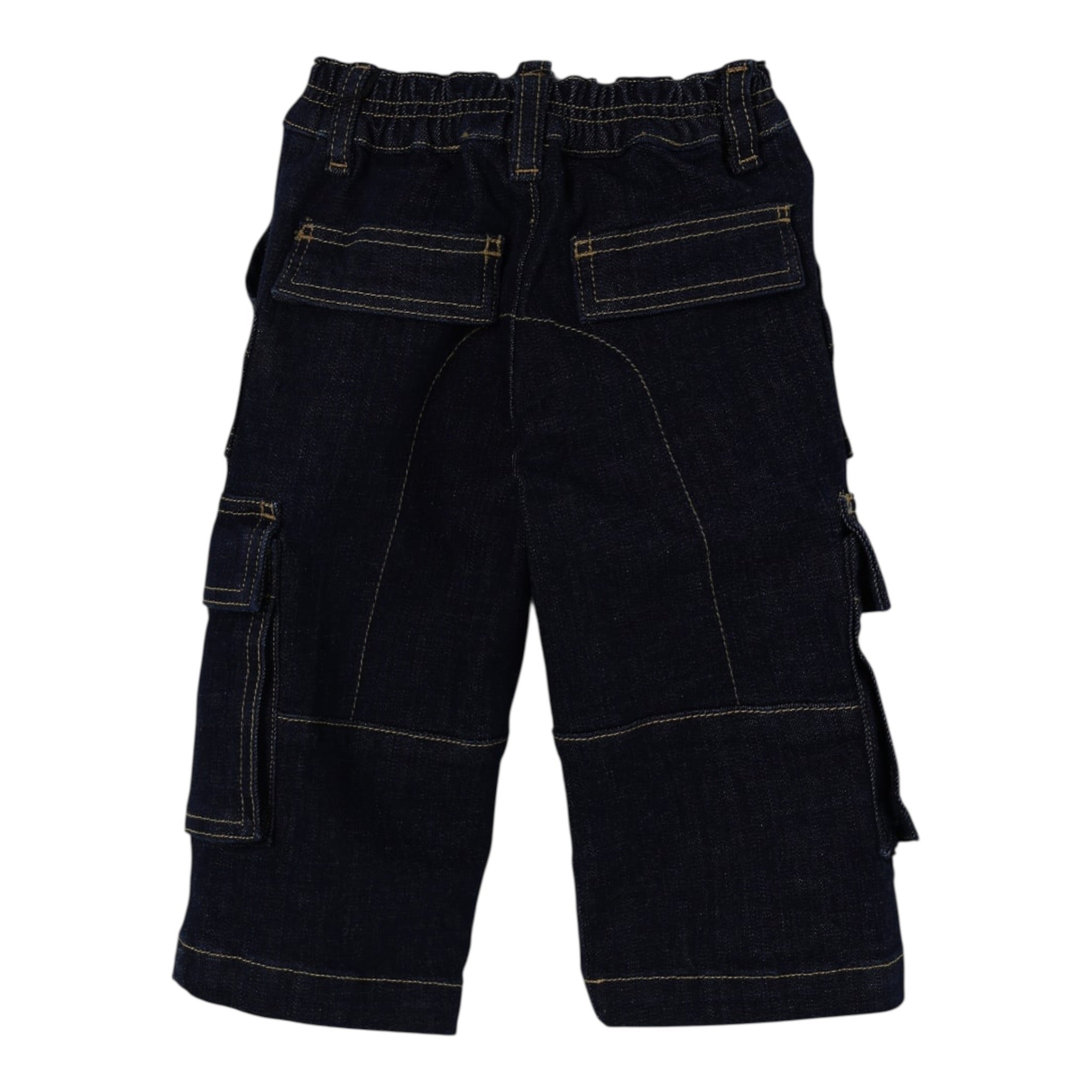 Dsquared2 Jeans tinta unita con Tasconi E Stampa Blu per Neonato DQ3149 BLU DSQUARED2 